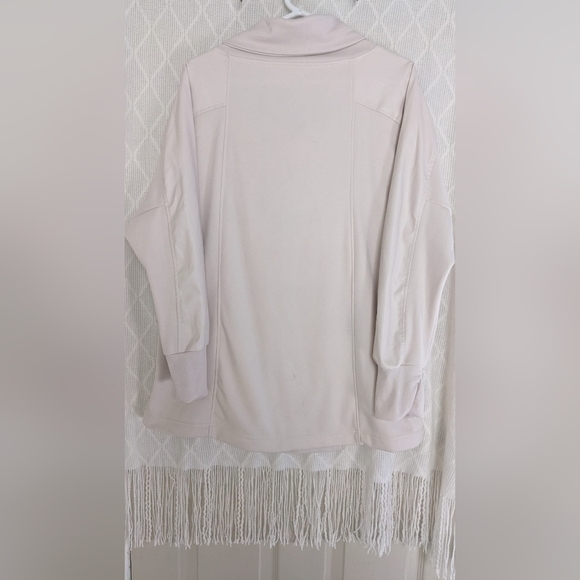 TAHARI Sport Wrap Sweater‎ Jacket with with faux leather on sleeves Size 2X - Picture 5 of 11